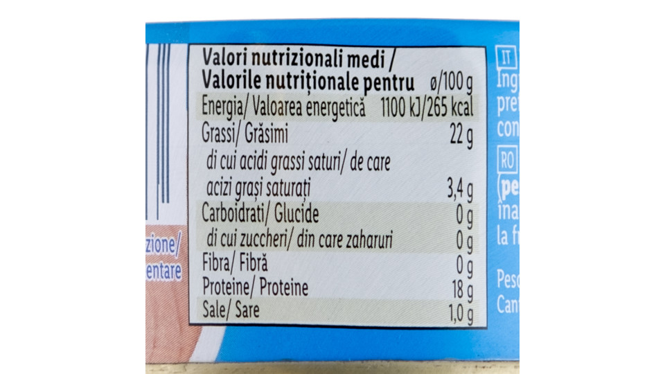 Tonno Pinne Gialle in Olio d'Oliva