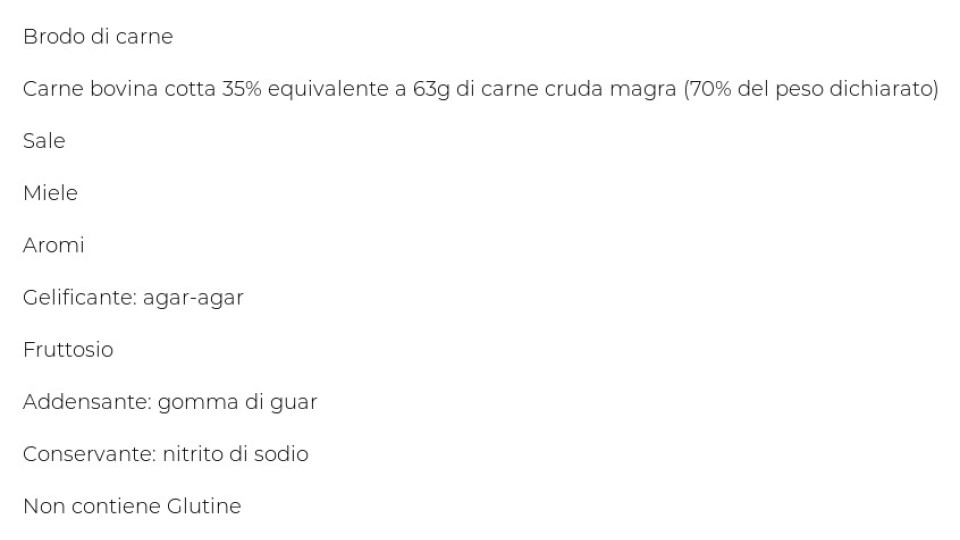 Carne Bovina in Gelatina 100% Carne Italiana