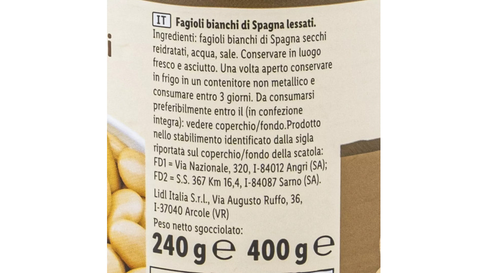 Fagioli Bianchi di Spagna