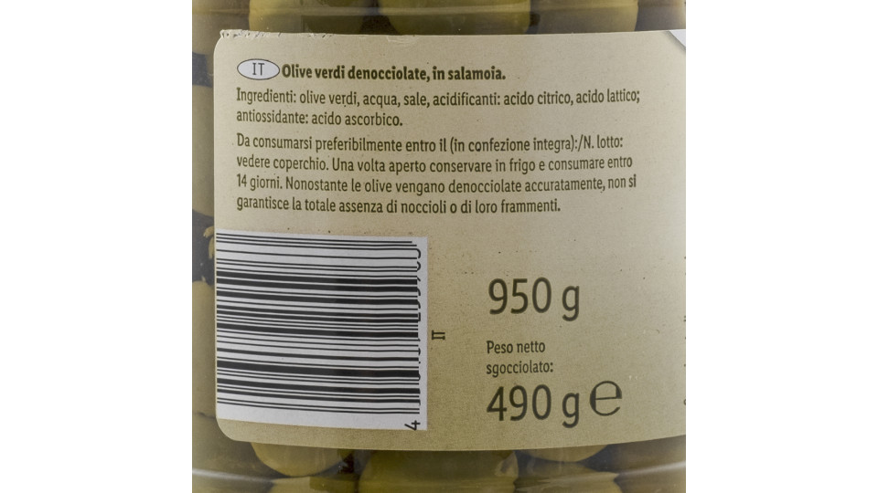 Olive Verdi Denocciolate 
