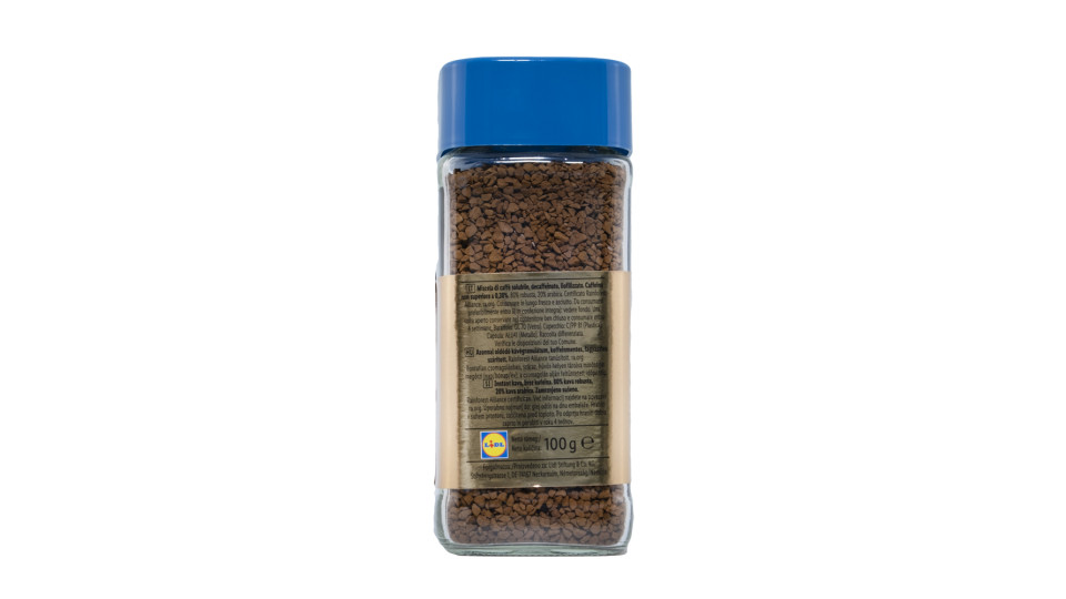 Caffè Solubile Decaffeinato Certificato Utz