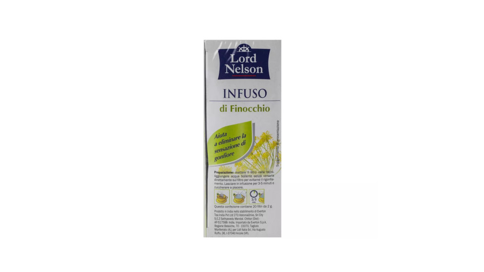 Infuso Wellness Finocchio, 20 Filtri