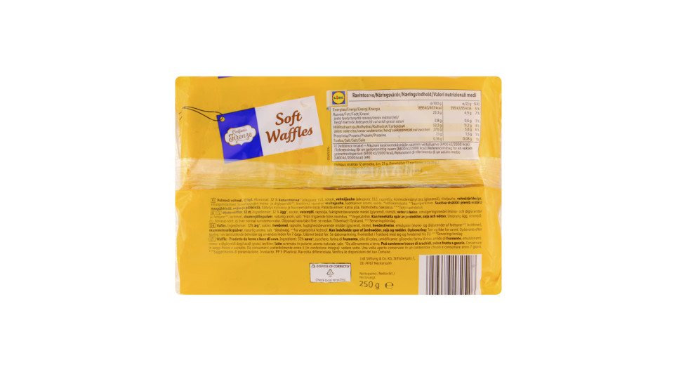 Waffel con 32% di Uova