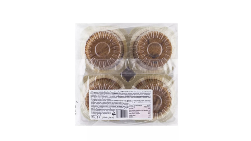 Muffins con Gocce di Cioccolato