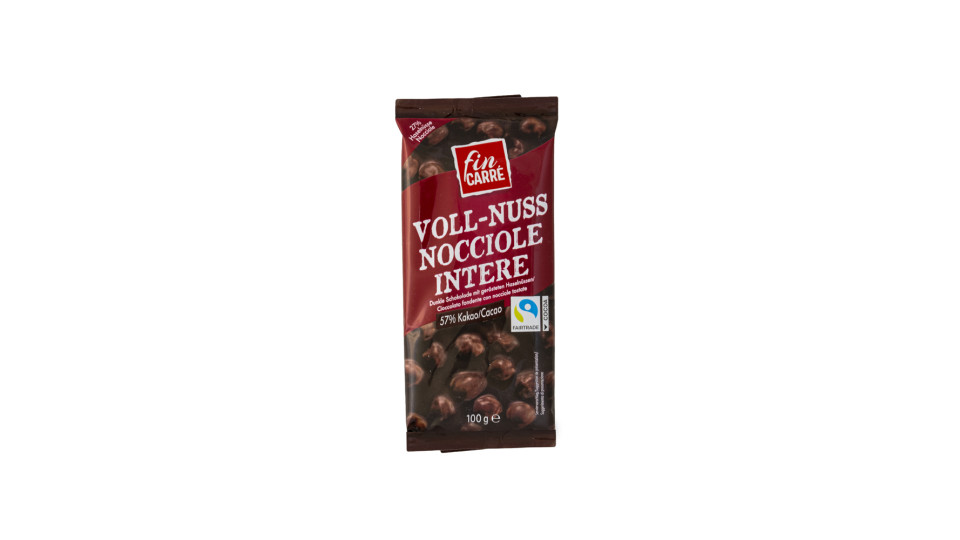 Cioccolato Fondente con Nocciole Intere