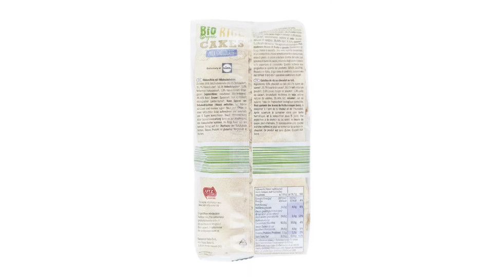 Gallette Bio di Riso al Cioccolato al Latte