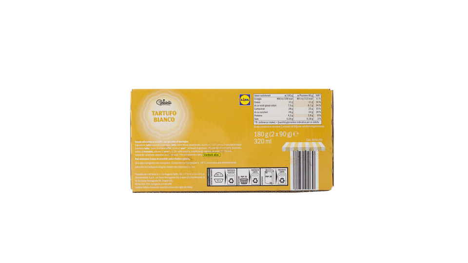 Tartufo Gelato Panna