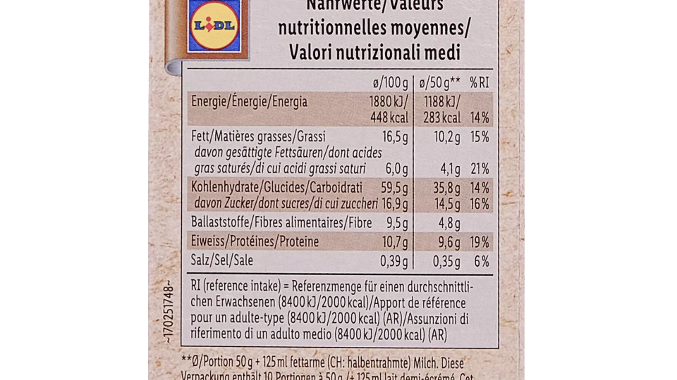 Muesli Bio Cioccolato