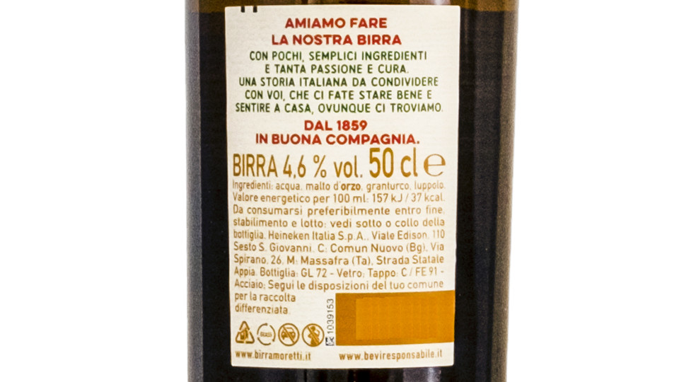 Birra 4,6% Vol.