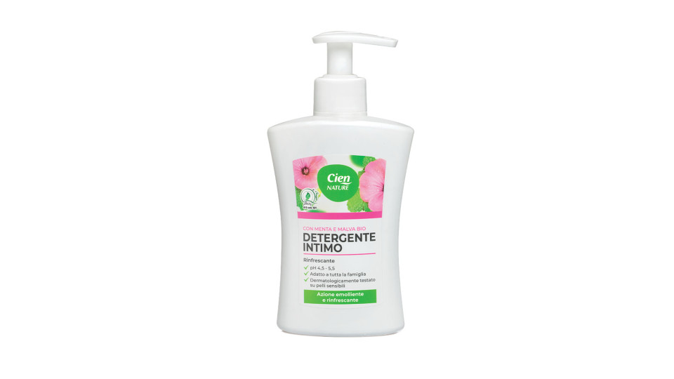Detergente Intimo Rinfrescante con Menta e Malva Bio