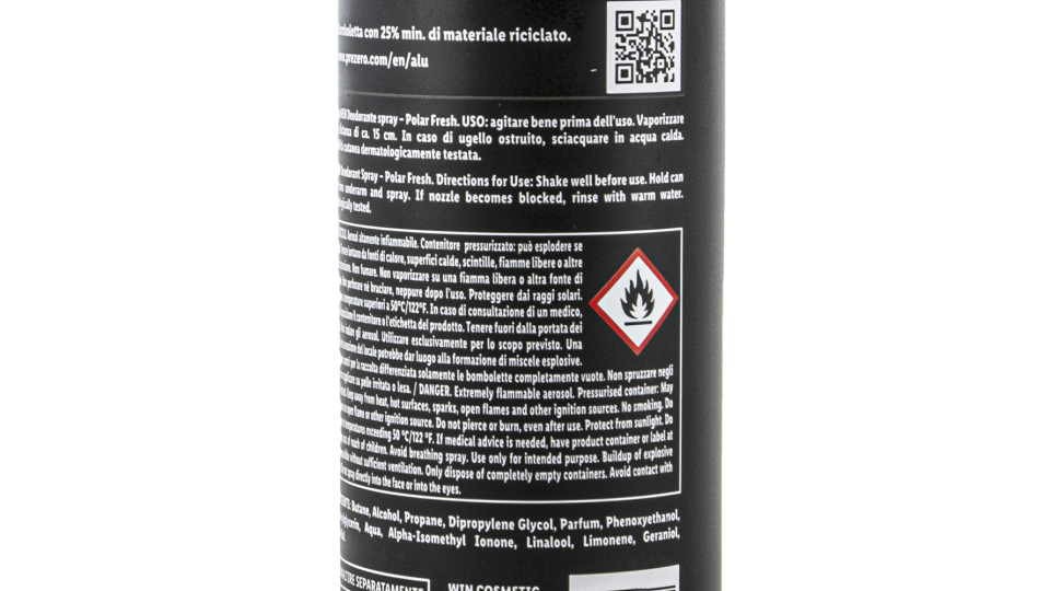 Deodorante Spray Uomo Aqua