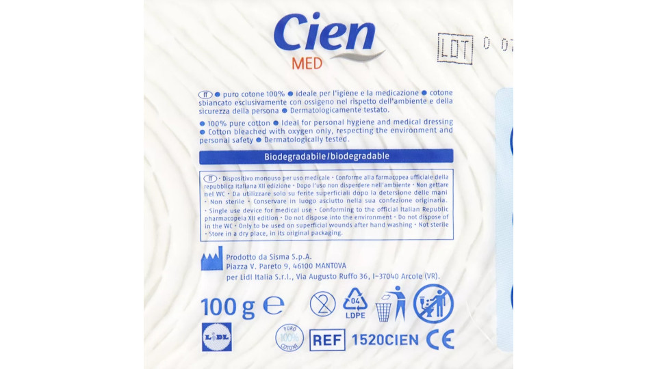 Cotone Idrofilo Pretagliato Medicale