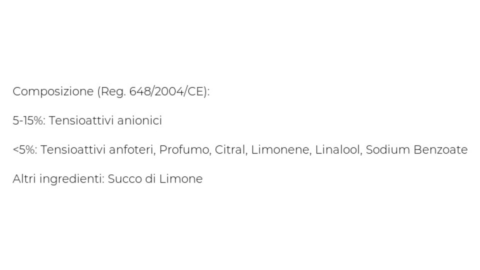 Detersivo Piatti Limone