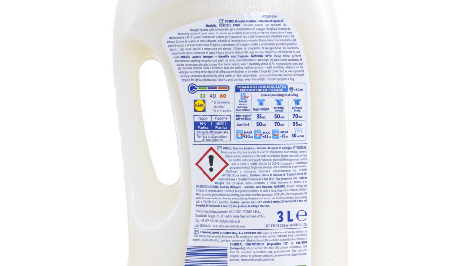 Detersivo Marsiglia Liquido