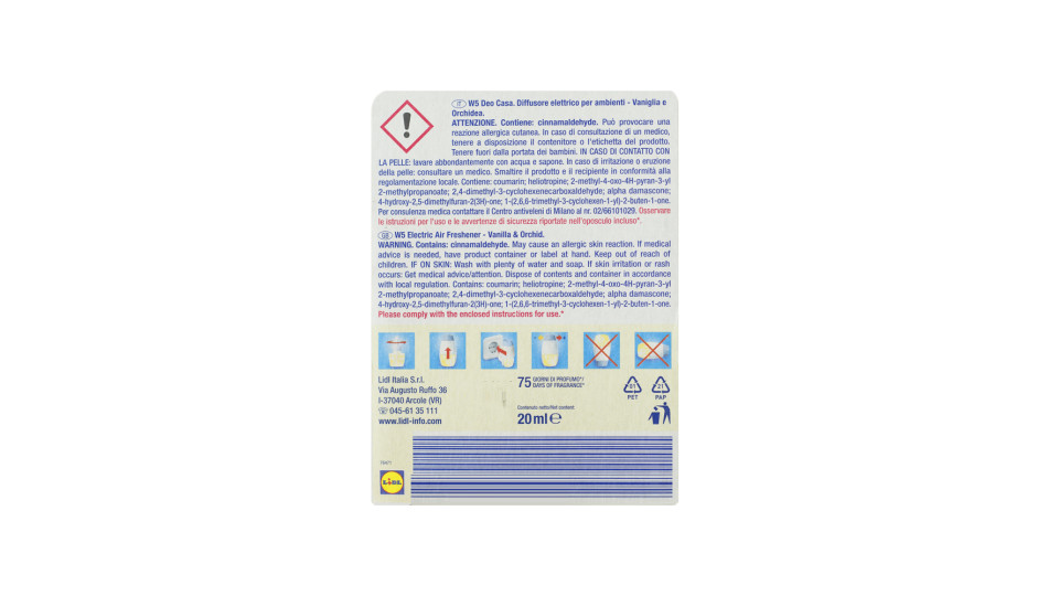 Set Deodorante Elettrico Vaniglia e Orchidea