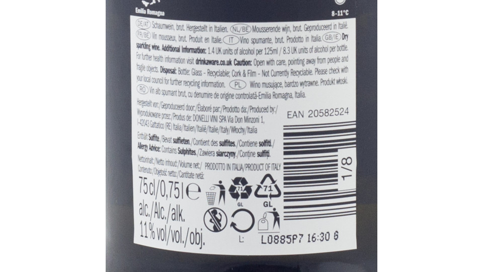 Pignoletto Reno Spumante Brut Doc