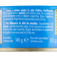 Tonno Pinne Gialle in Olio d'Oliva