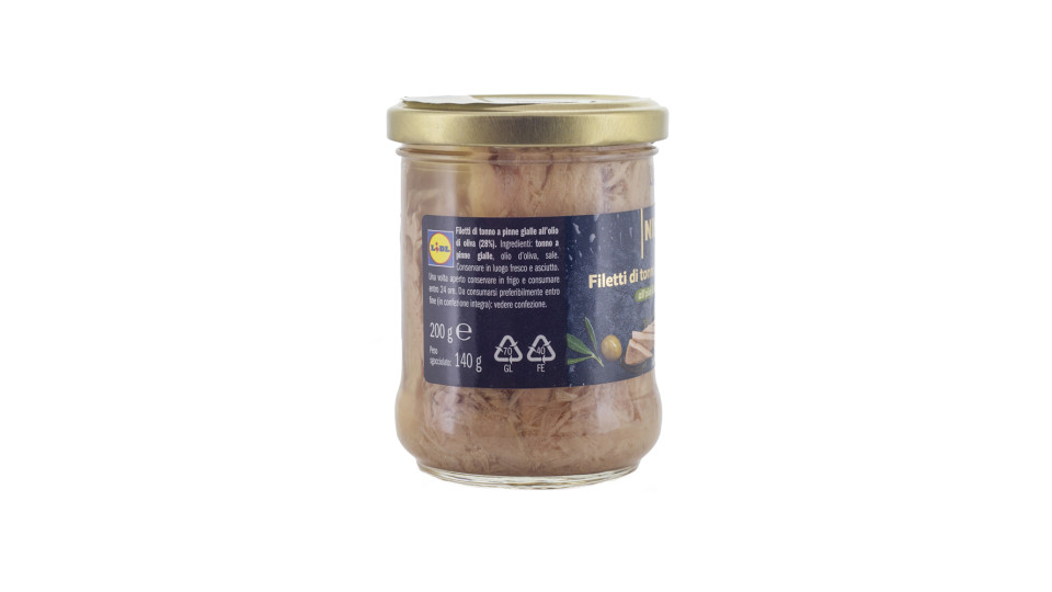Filetti di Tonno Pinne Gialle in Olio d'Oliva