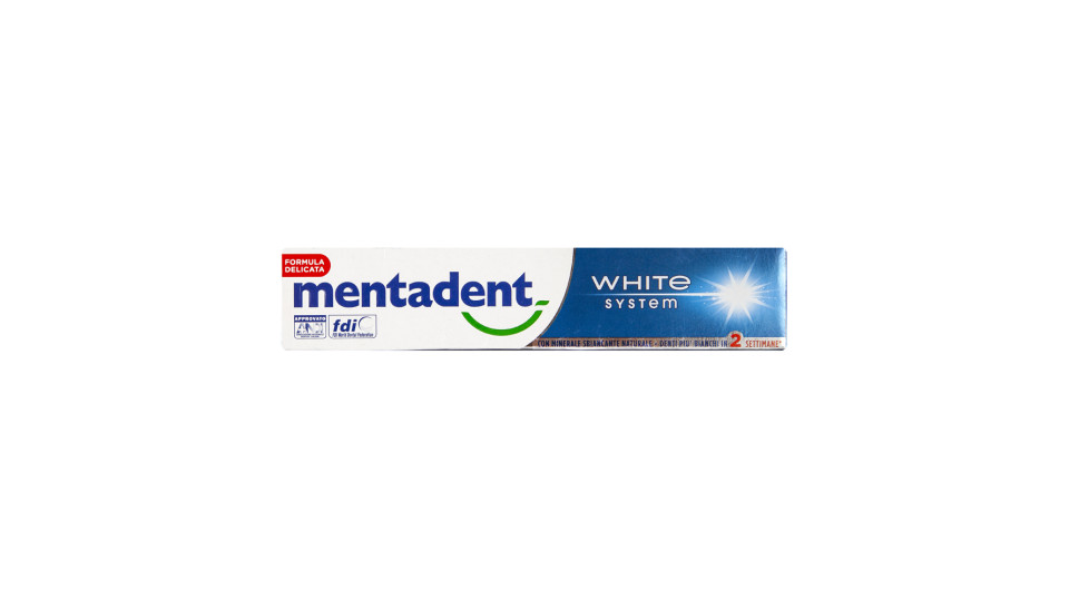 Mentadent dentifricio white system