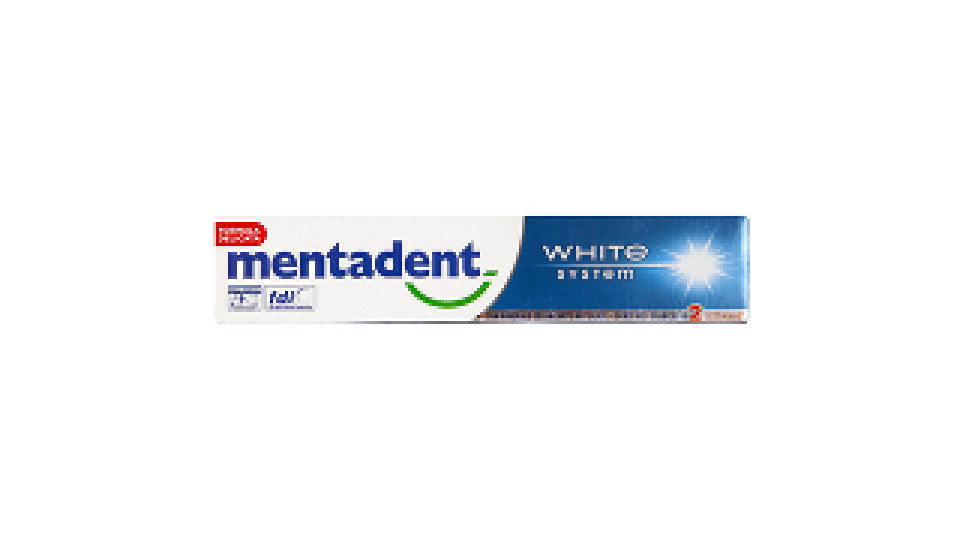 Mentadent dentifricio white system