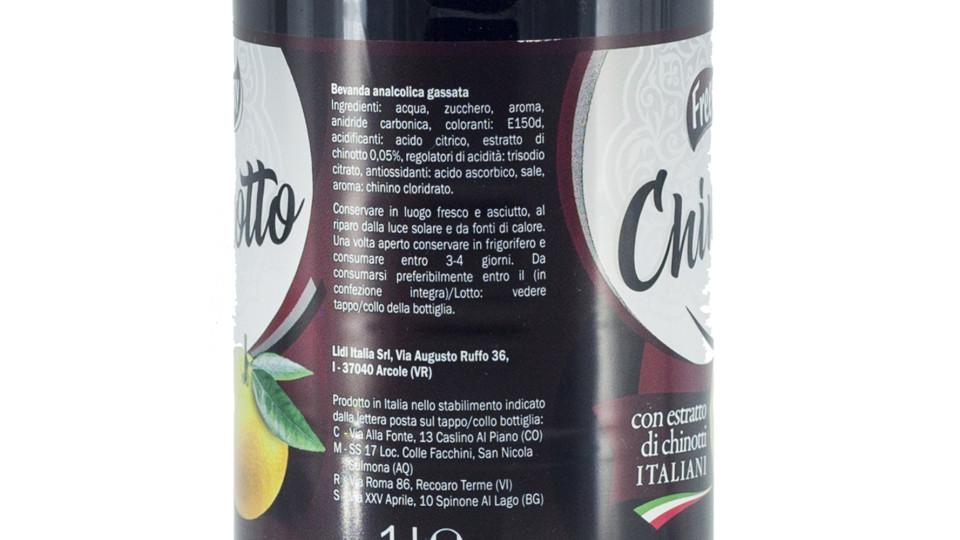 Chinotto con Limoni Siciliani