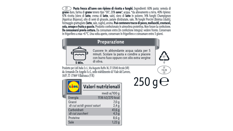 Tortelloni Giganti ai Funghi
