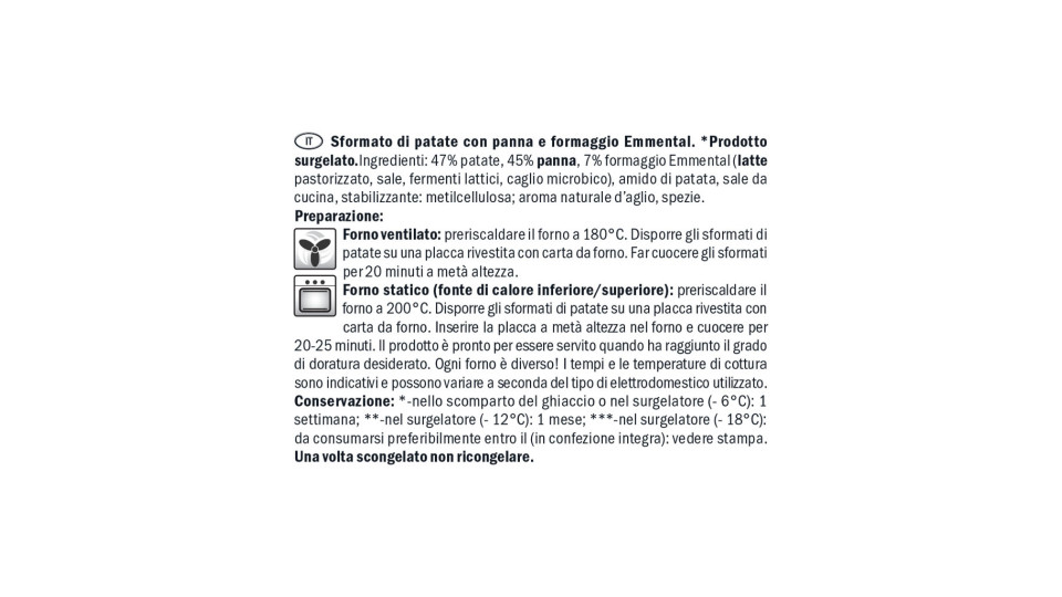 Sformatino di Patate con Panna e Formaggio