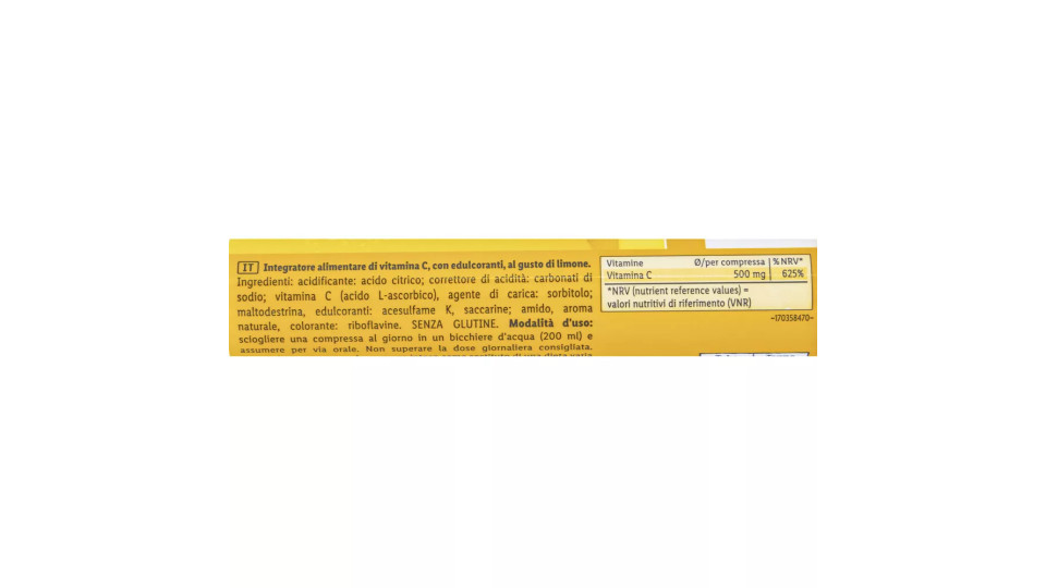 Integratore Vitamina c Tavolette Effervescenti
