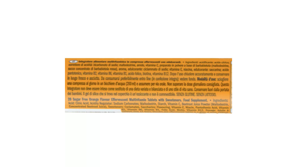 Integratore Multivitamina Tavolette Effervescenti