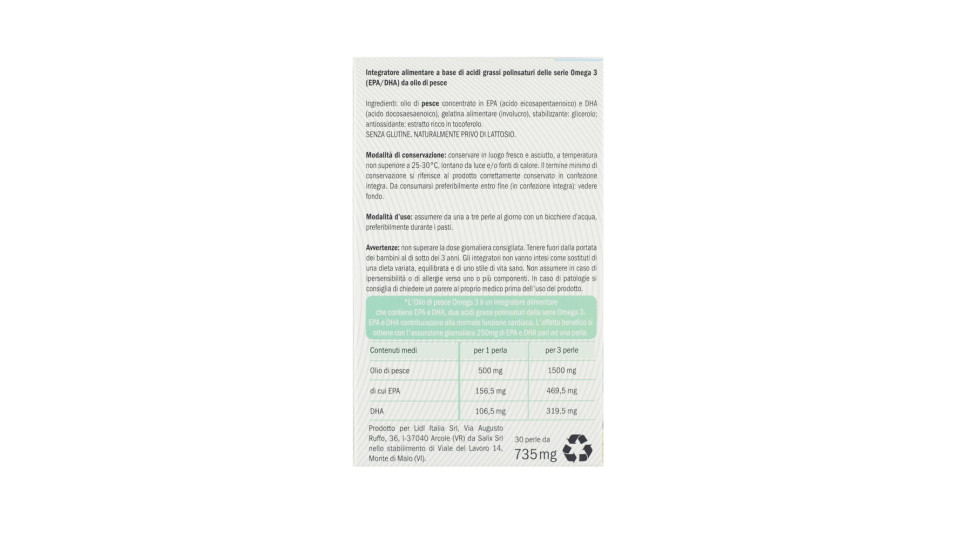 Olio di Pesce Omega 3