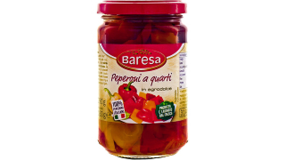 Peperoni a Quarti Rossi e Gialli in Agrodolce