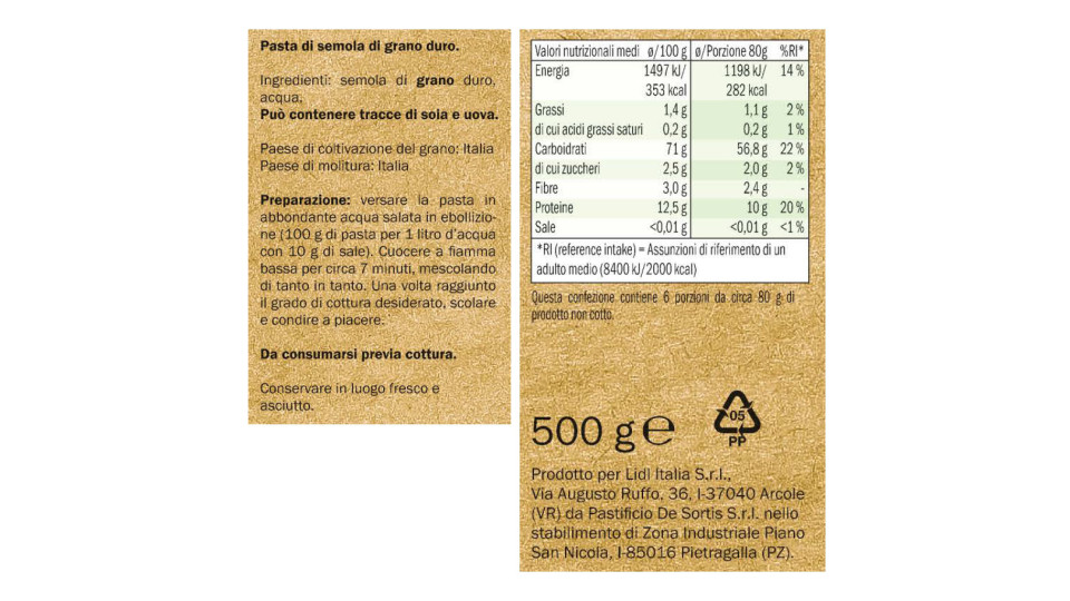 Spaghetti 100% Italiani Trafilati al Bronzo