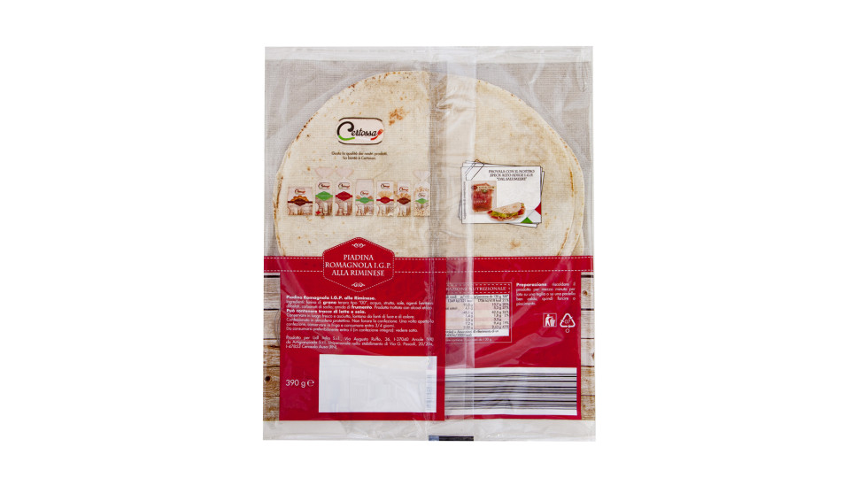 Piadina Romagnola Igp alla Riminese