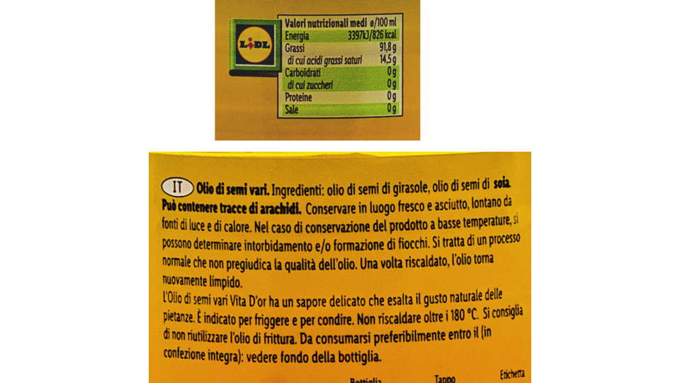 Olio di Semi Vari