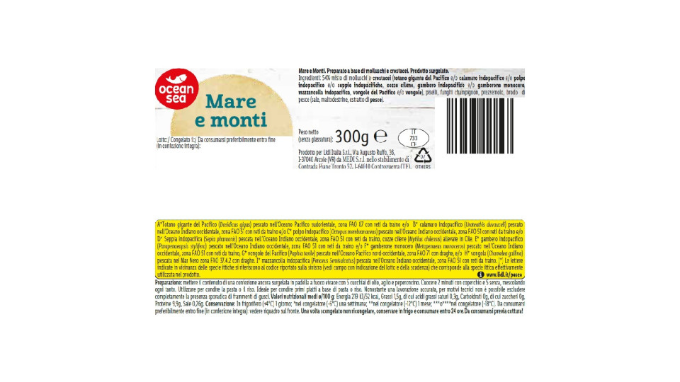 Preparato per Sugo Mare e Monti