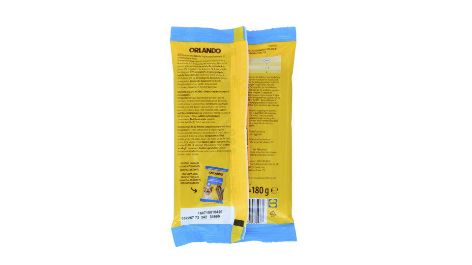 Bastoncini per Cani Dentalsticks Medi