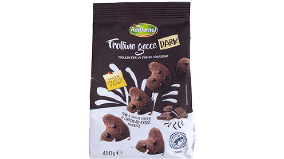 Biscotti Extra Dark con Gocce di Cioccolato