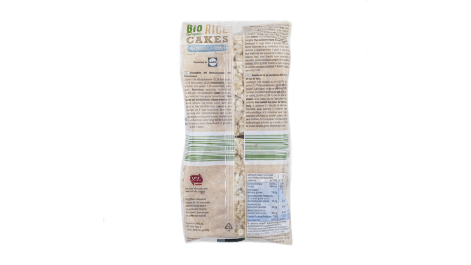 Gallette Bio di Riso al Cioccolato e Cocco