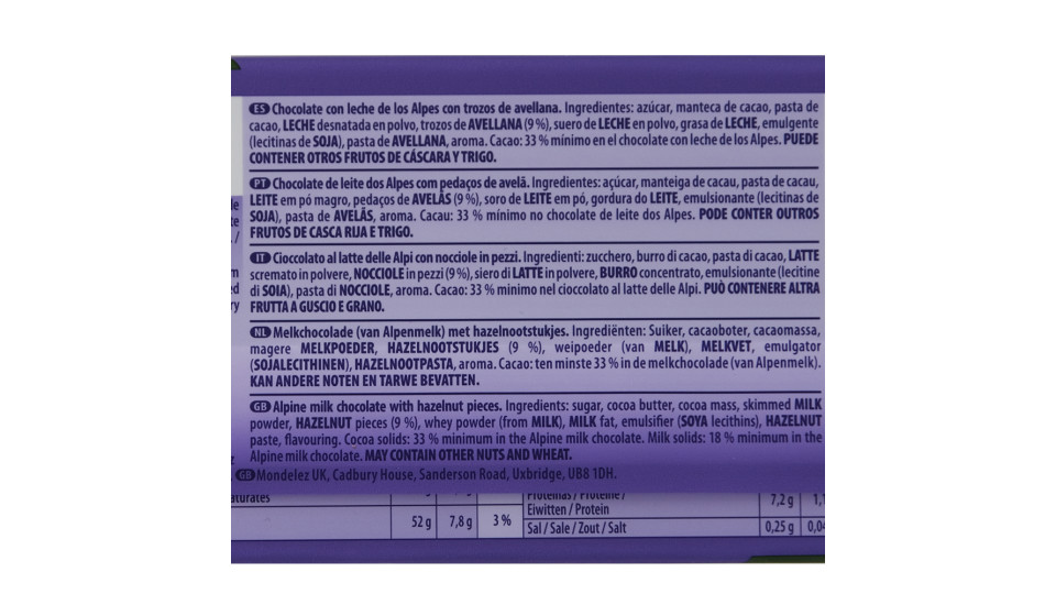 Cioccolata Nocciole