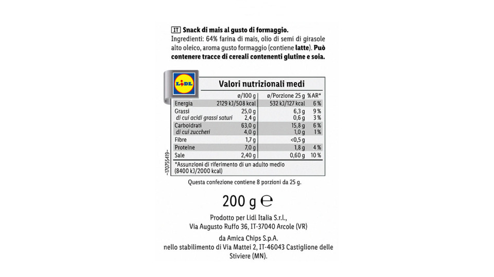 Cornetti di Mais al Formaggio