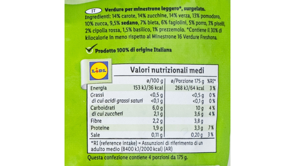 Findus Minestrone Leggero