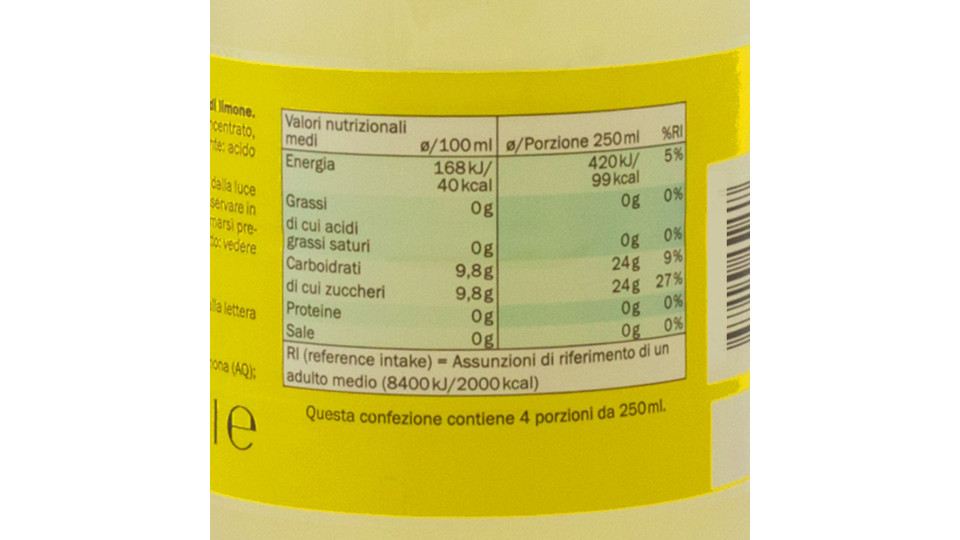Bevanda Gassata Limone
