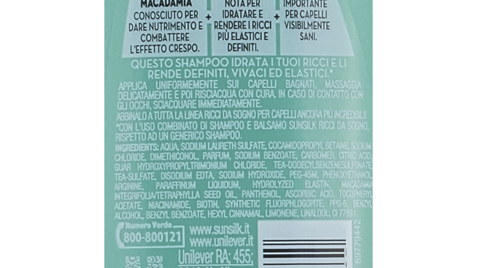 Sunsilk, Ricci da domare shampoo