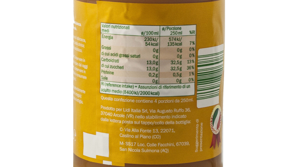 Nettare di Albicocca Min. 40% Frutta
