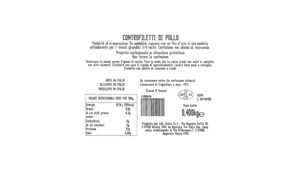 Controfiletti di Pollo