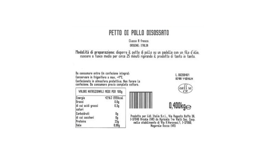 Petto di Pollo senza Osso