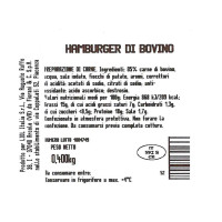 4 Hamburger di Bovino
