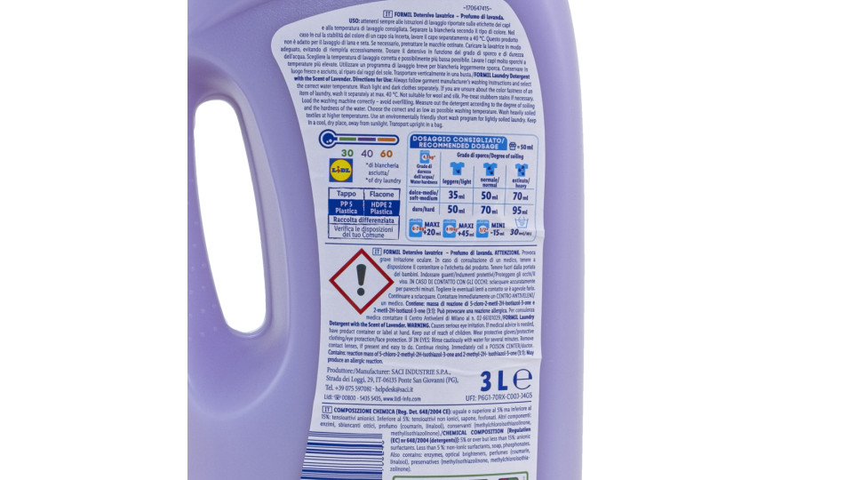 Detersivo Liquido Lavanda