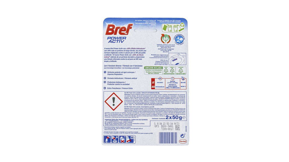 BREF WC Power Activ Lemon Duo Pack