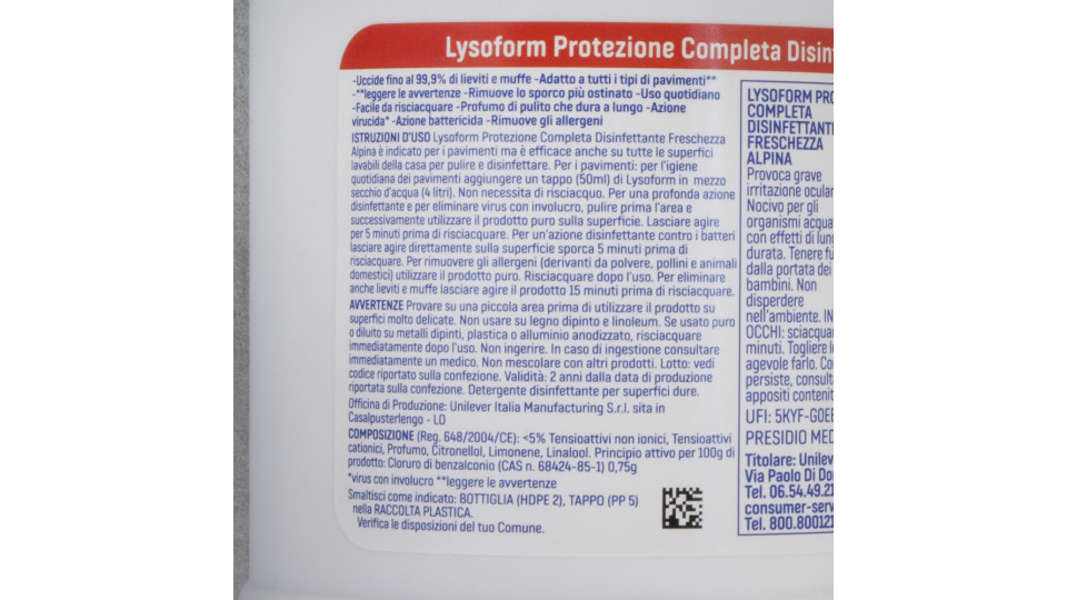 Lysoform Protezione Casa Freschezza Alpina